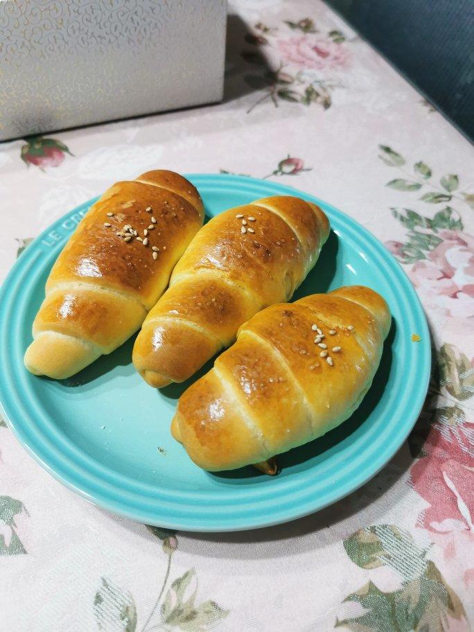 日式海盐牛角面包