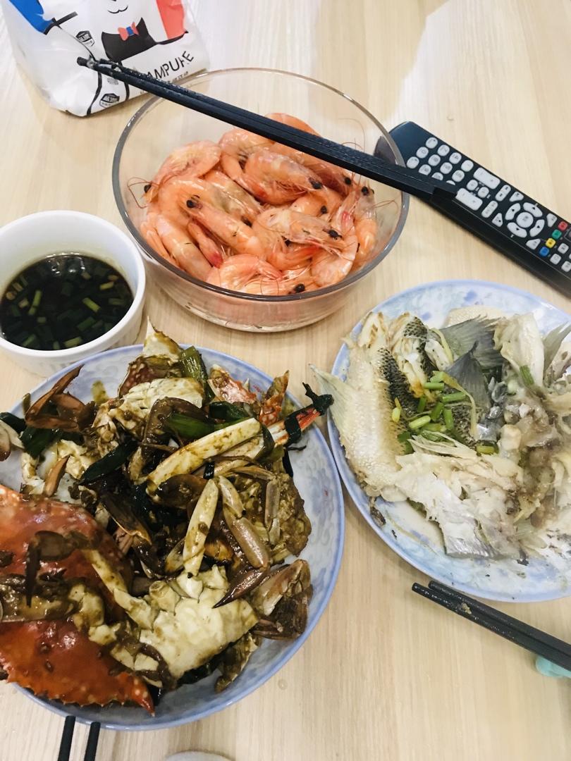 葱姜炒梭子蟹（very easy）