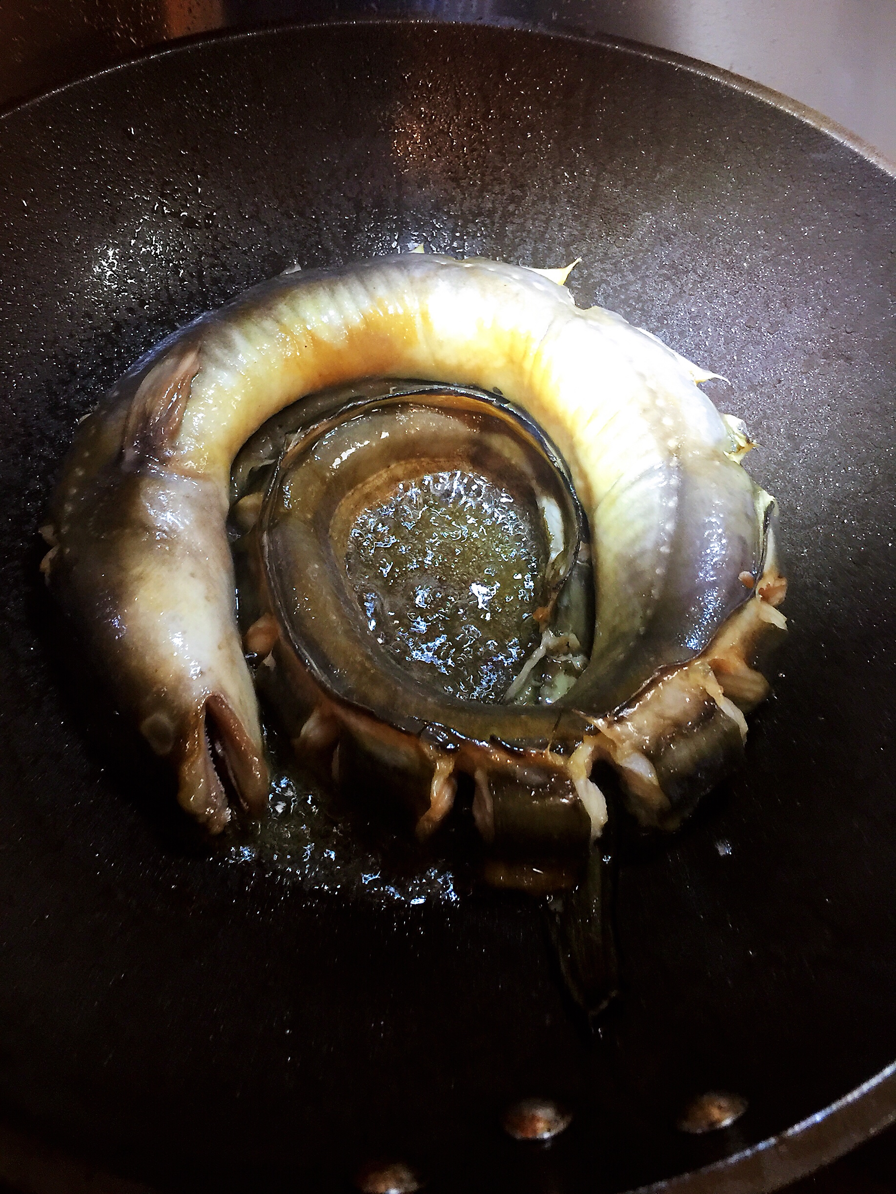 梅干菜烧沙鳗的做法 步骤4