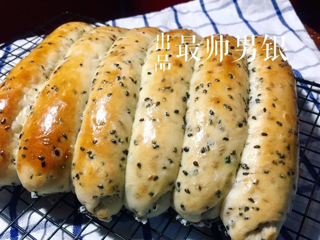 黑芝麻面包