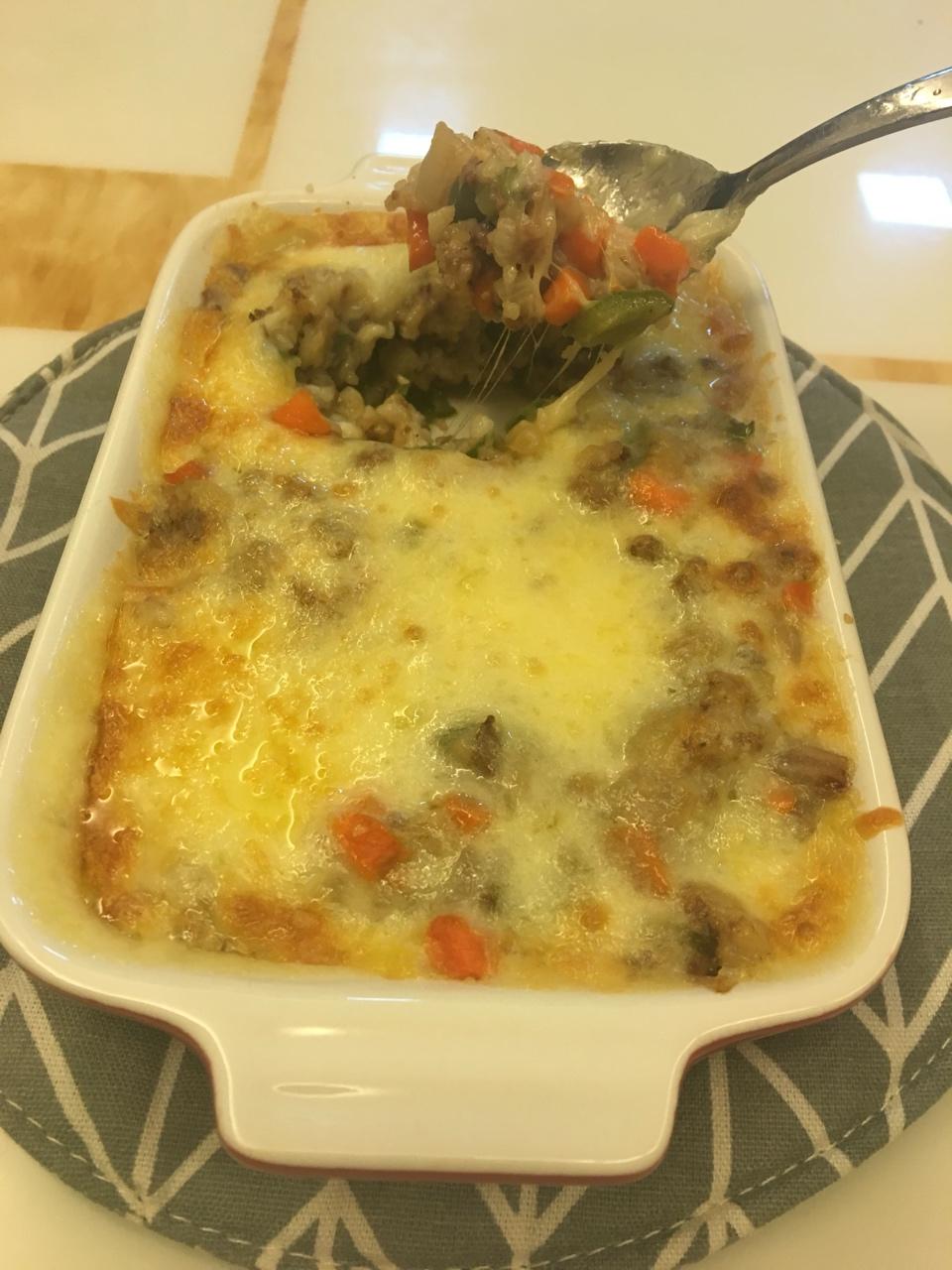 "芝士"就是力量--黑胡椒牛肉焗饭