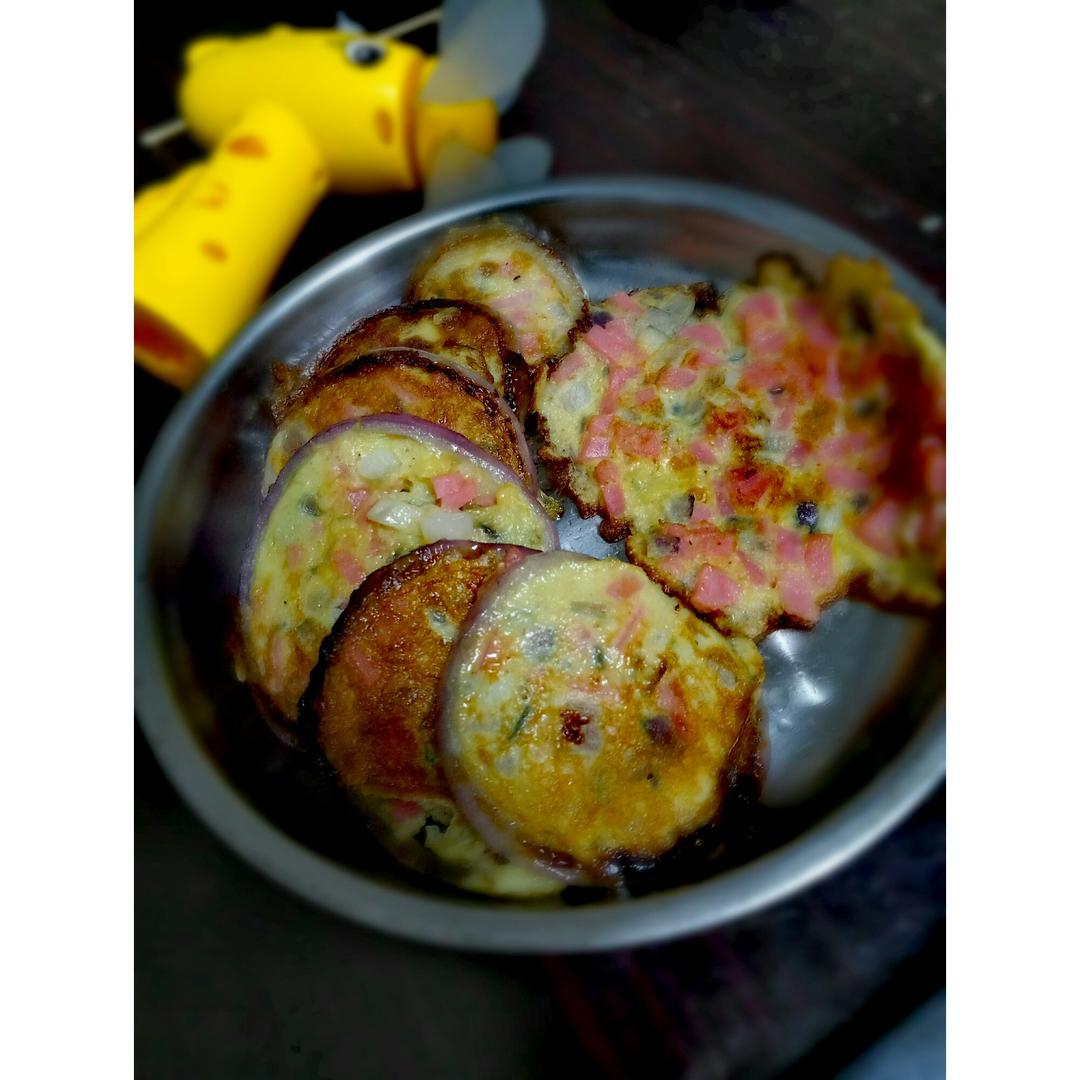 洋葱圈蛋饼