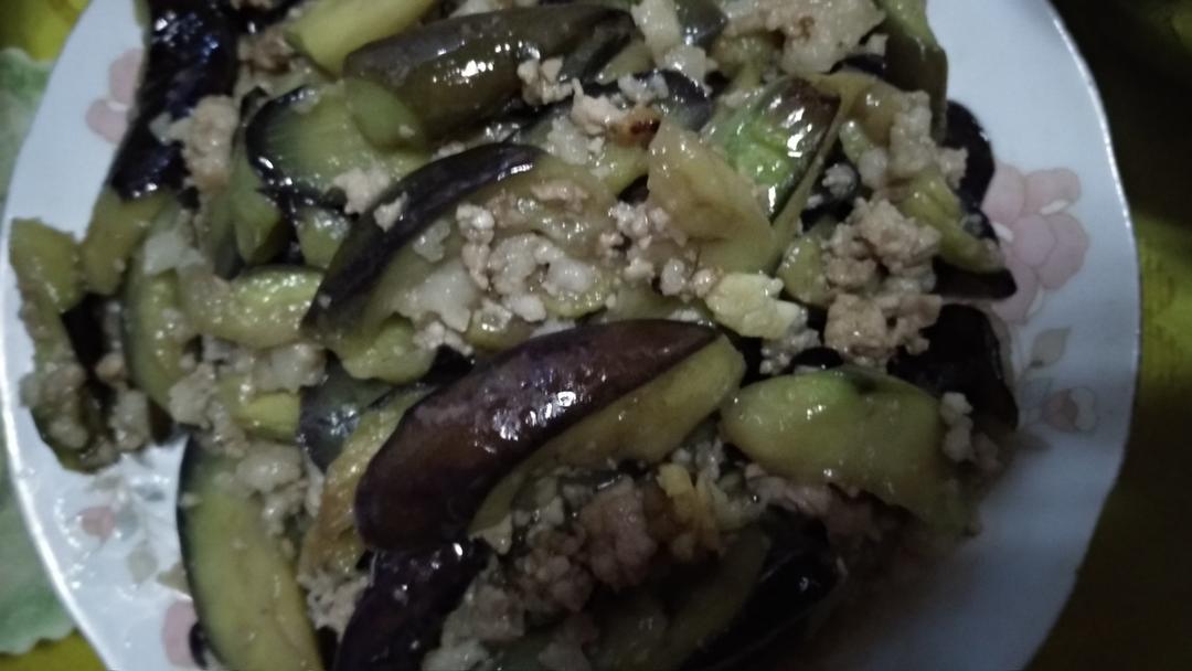 红烧肉沫茄子