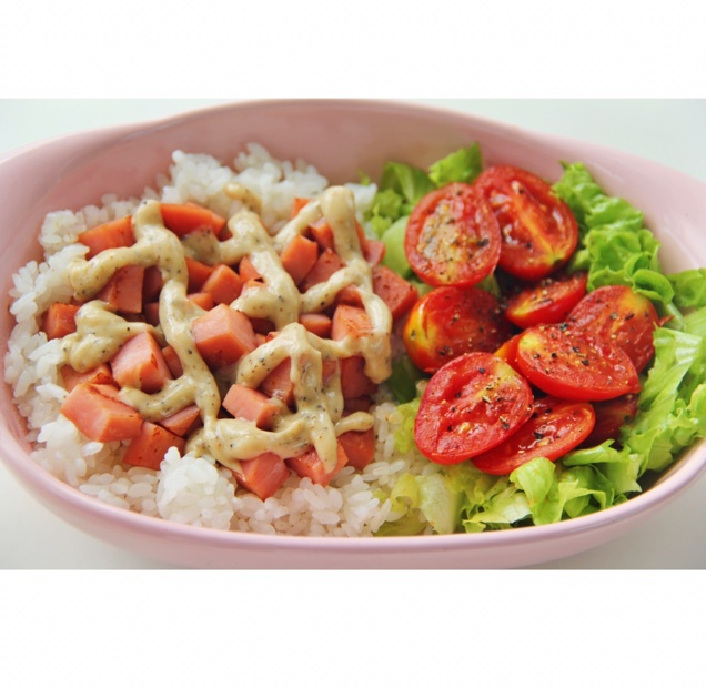 【丘比美食】千岛沙拉丼