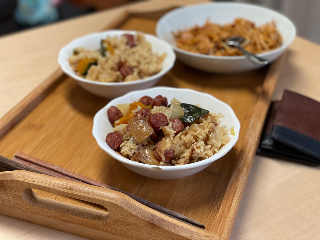 南瓜鸡肉饭