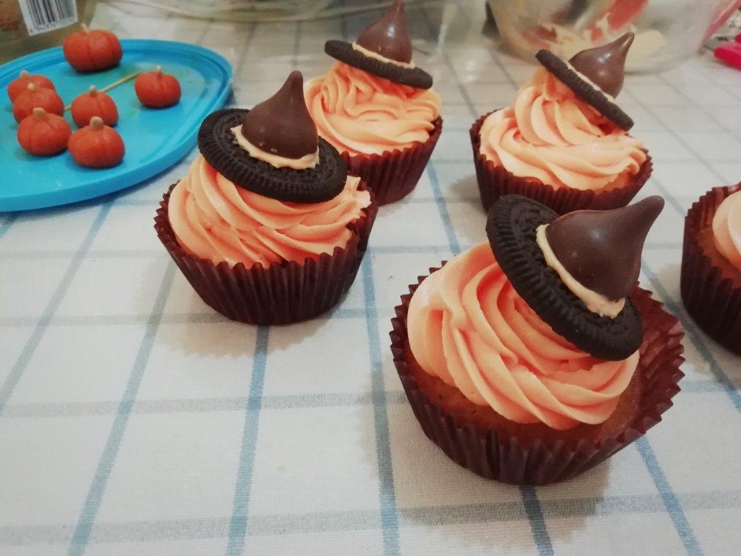 【万圣节】女巫帽子cupcake—美的T7-L382B智烤大师