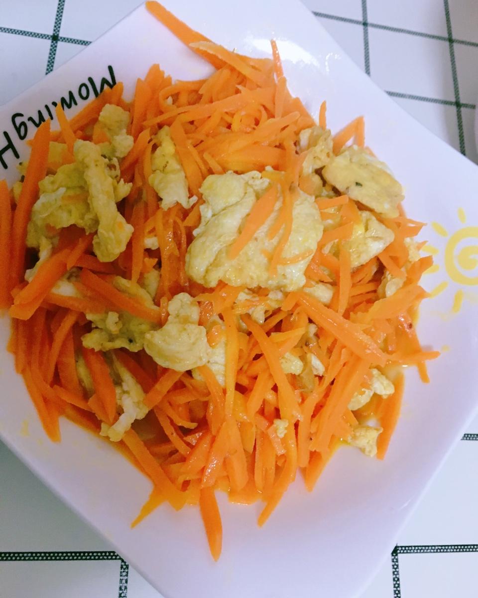 胡萝卜炒鸡蛋