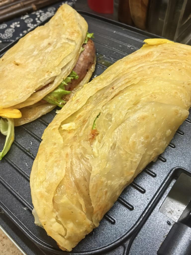 自制手抓饼‼️层层香酥