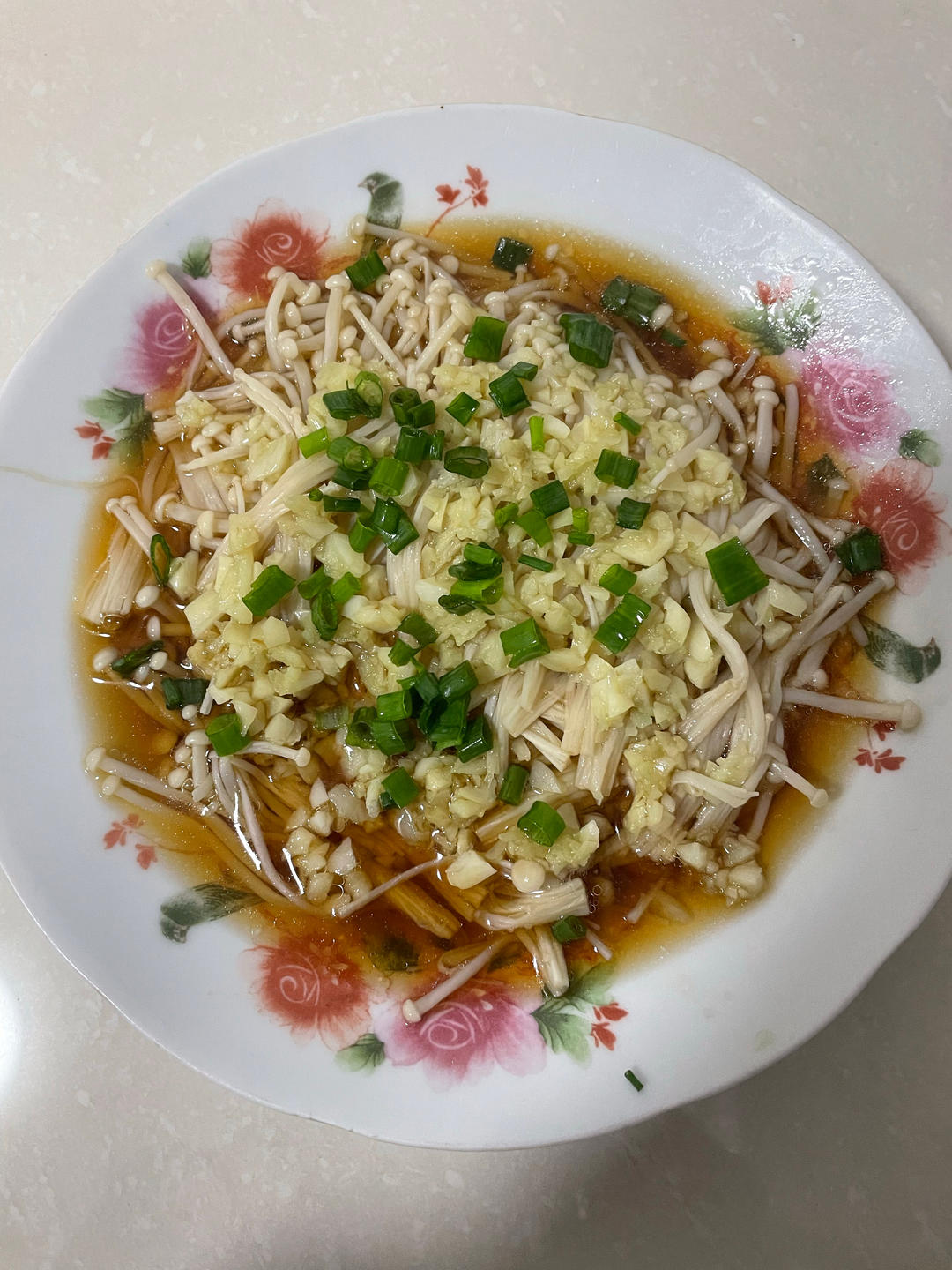 蒜蓉蒸金针菇