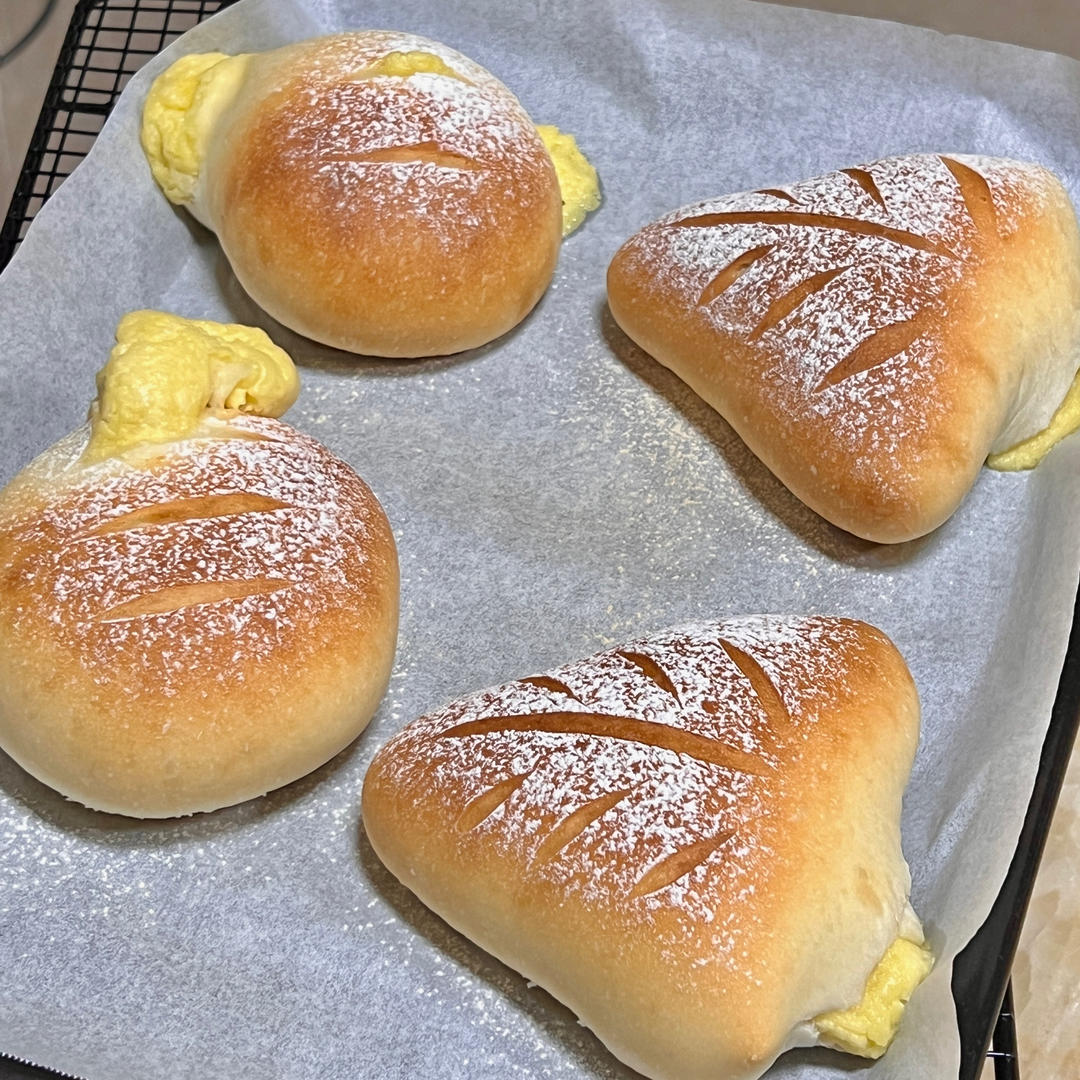 榴莲软欧包（还原奈雪，一次做法）