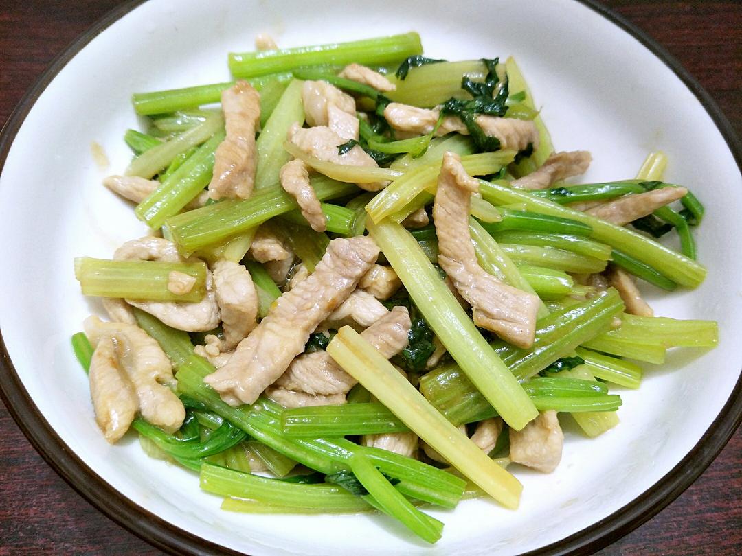 芹菜肉丝