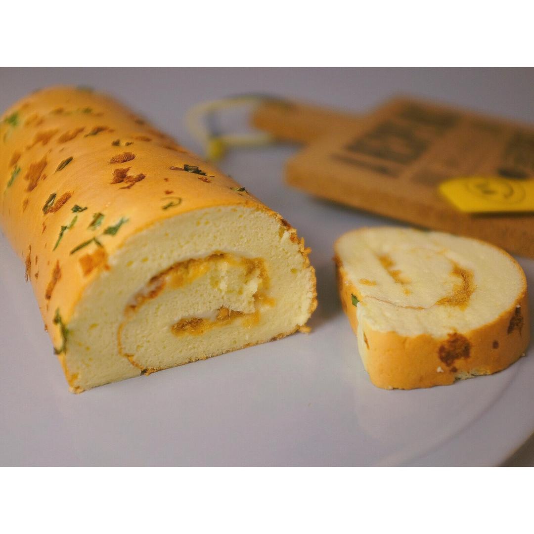 香葱肉松肥蛋糕卷～