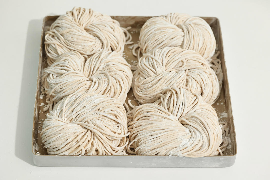 自制鲜面条｜鸡蛋面｜厨师机压面条