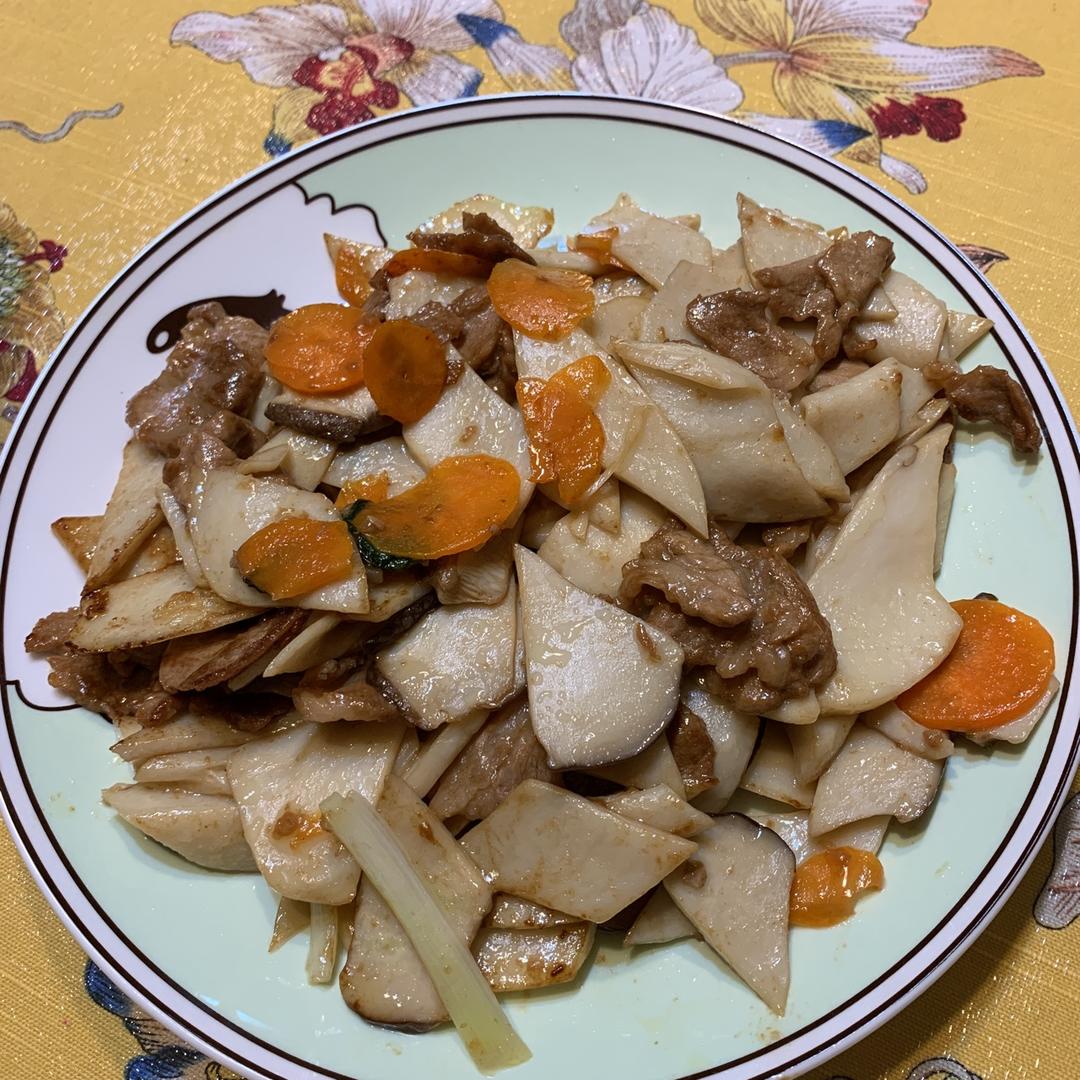 杏鲍菇炒肉片