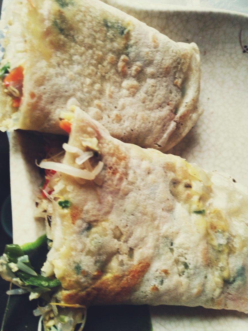 鲁南名吃——滕州菜煎饼 附电饼铛摊煎饼