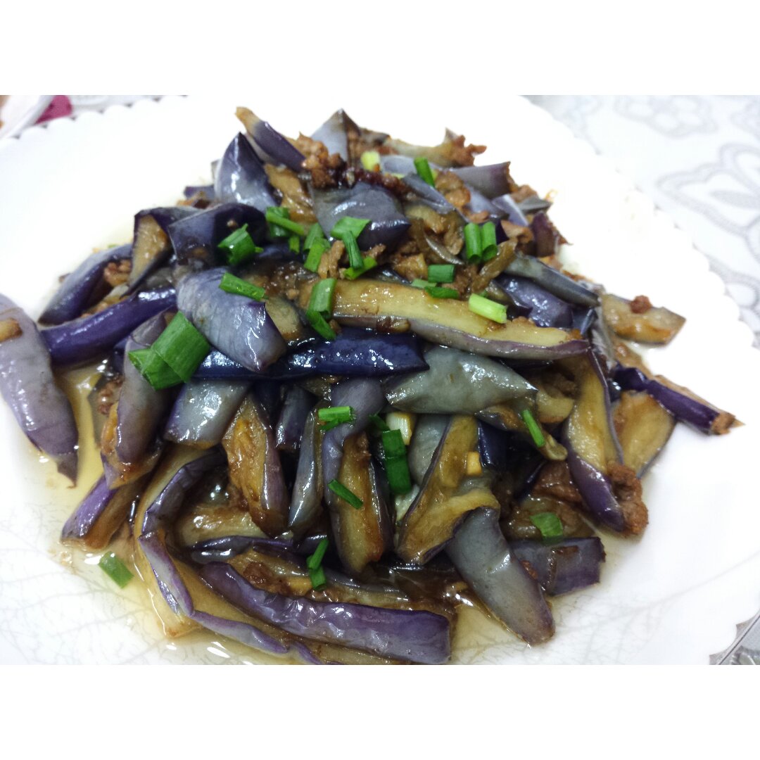 红烧肉沫茄子