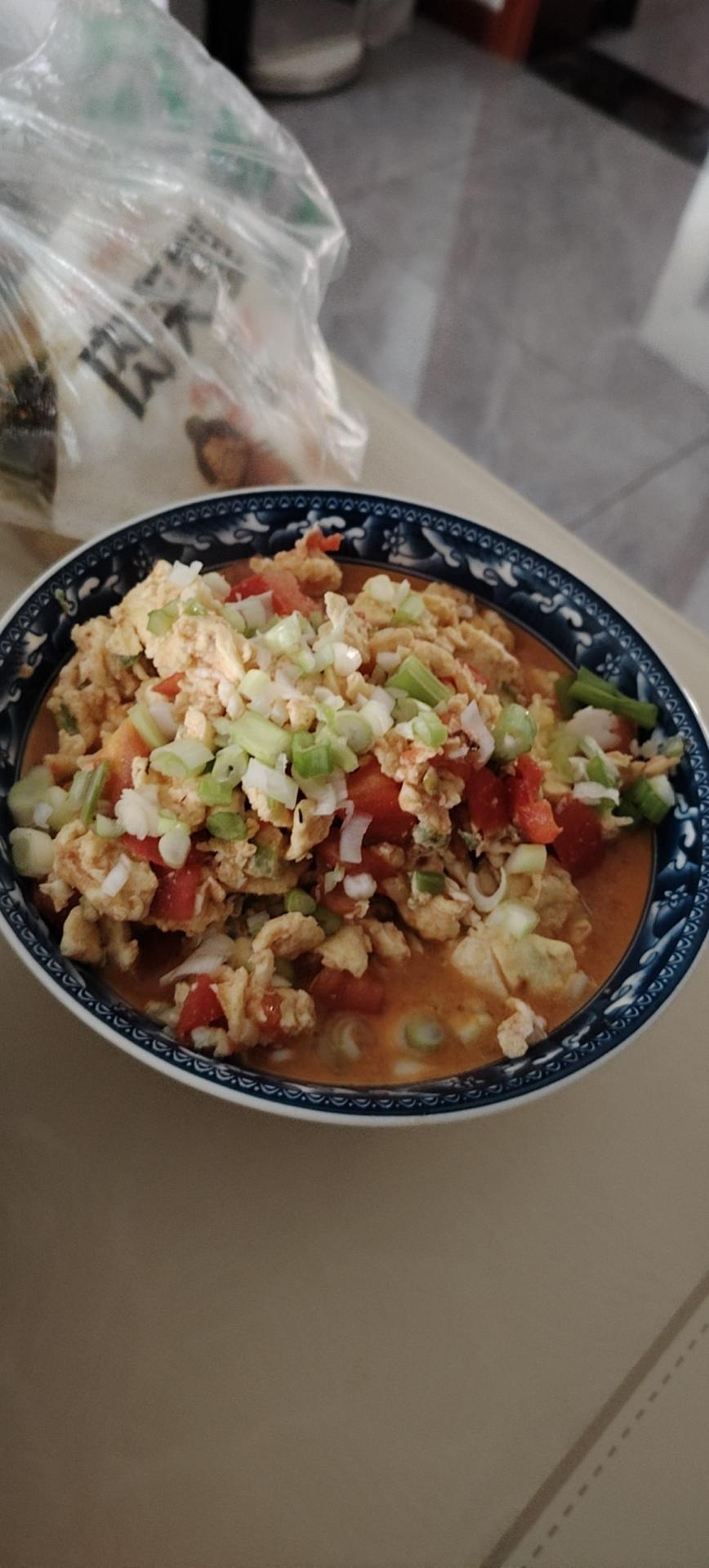 青椒西红柿炒鸡蛋