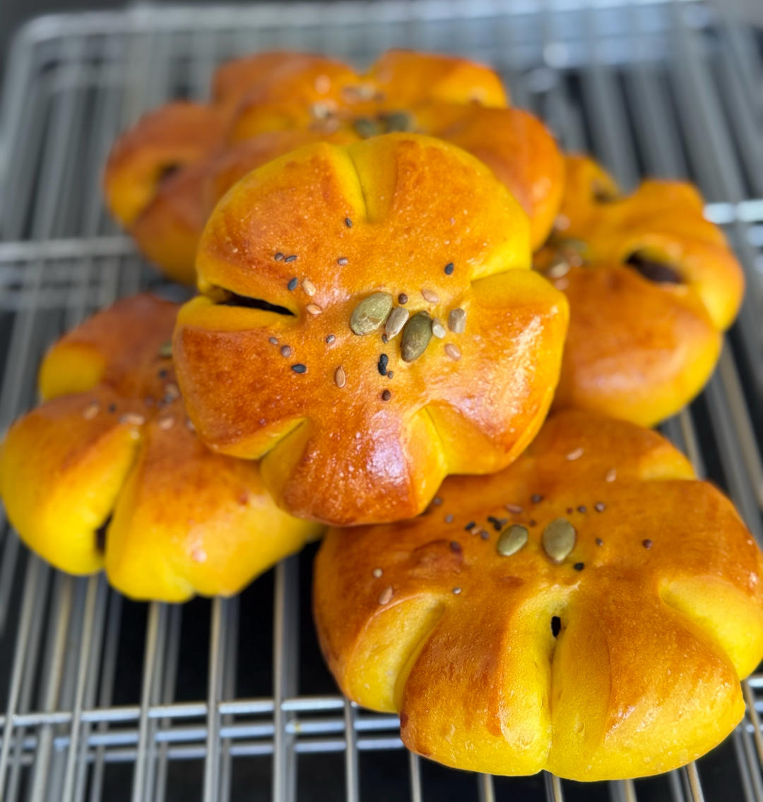 懒人冷藏法—南瓜肉松面包