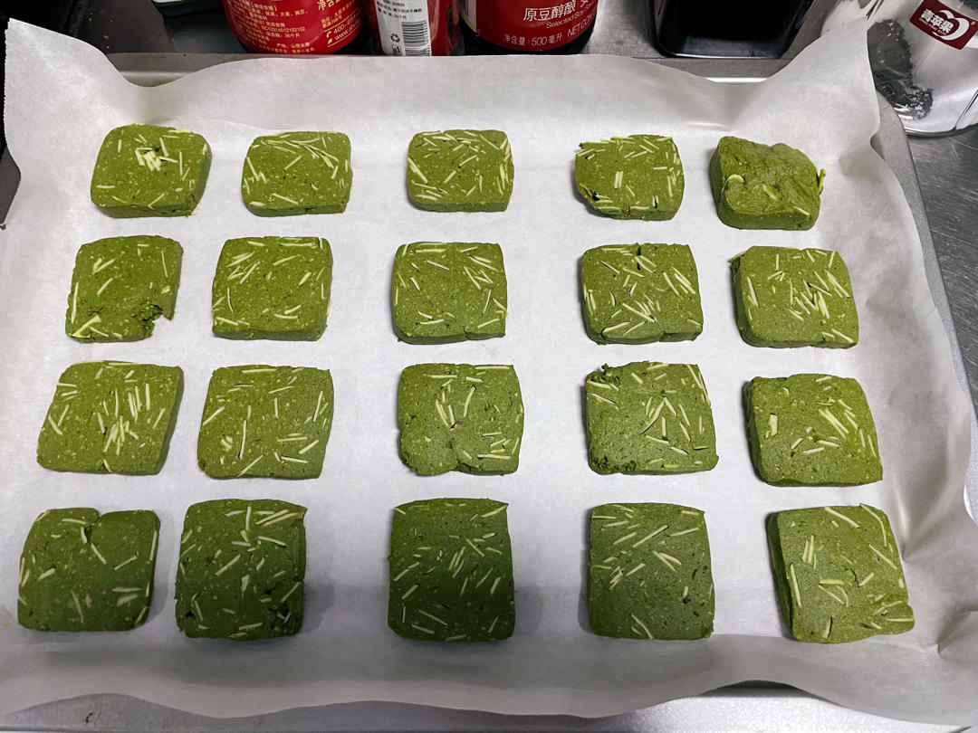 抹茶杏仁饼干