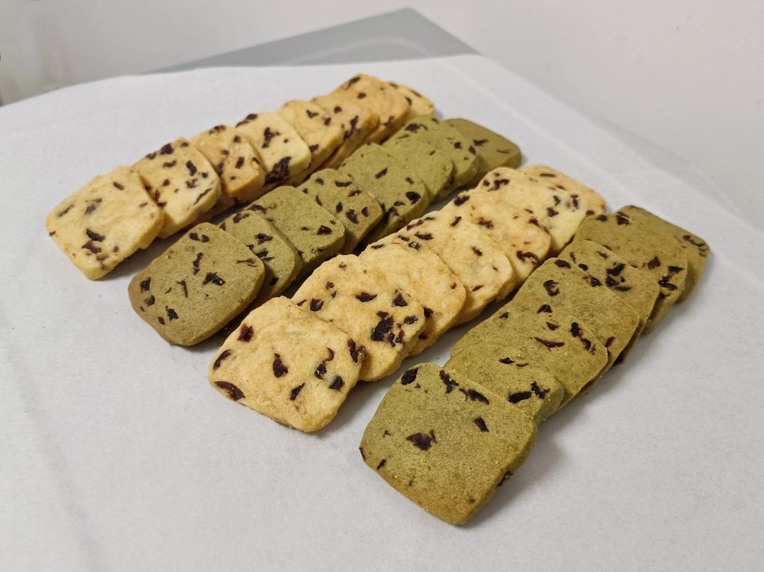 抹茶蔓越莓饼干