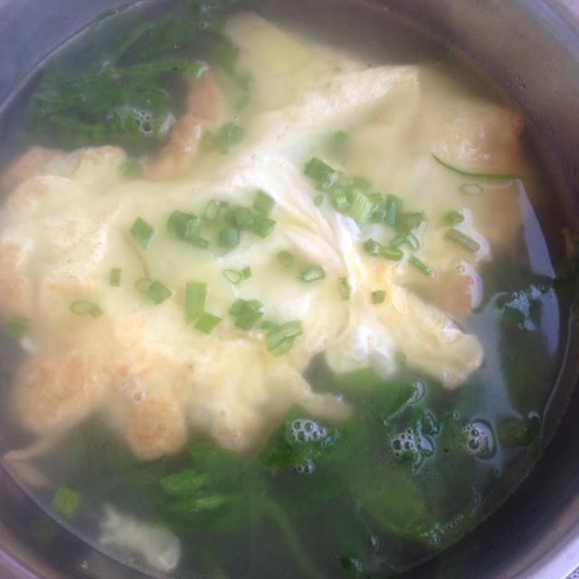豌豆尖蛋汤的做法 步骤3