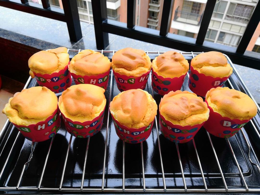 纸杯蛋糕 8寸戚风蛋糕的量