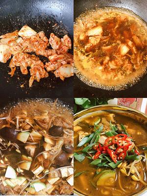 韩式拌饭➕五花肉泡菜汤的做法 步骤4