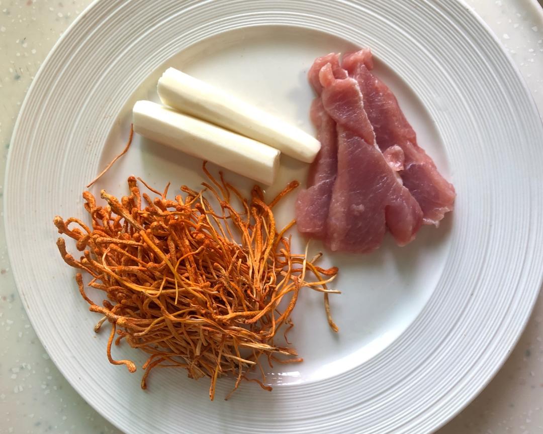 新汤谱！立秋养肾健脾！简单炖！！山药虫草花炖瘦肉！