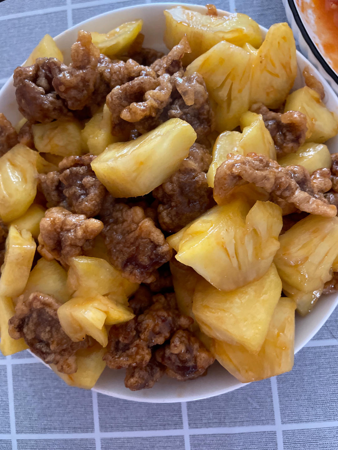 菠萝炒肉