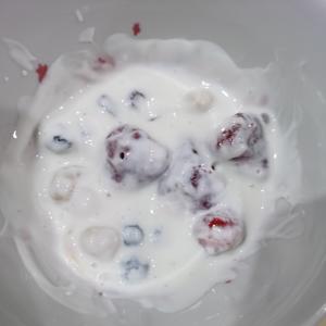 新手小白都一看就会做的水果干坚果酸奶的做法 步骤4