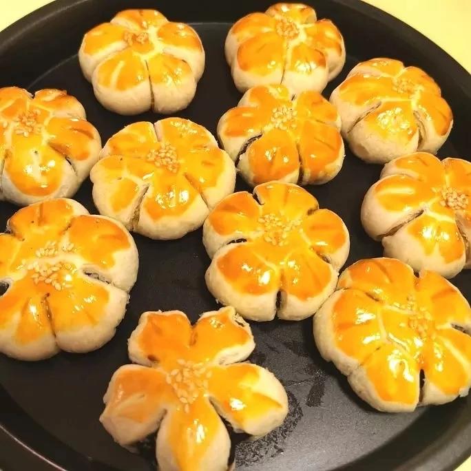 香芋梅花酥