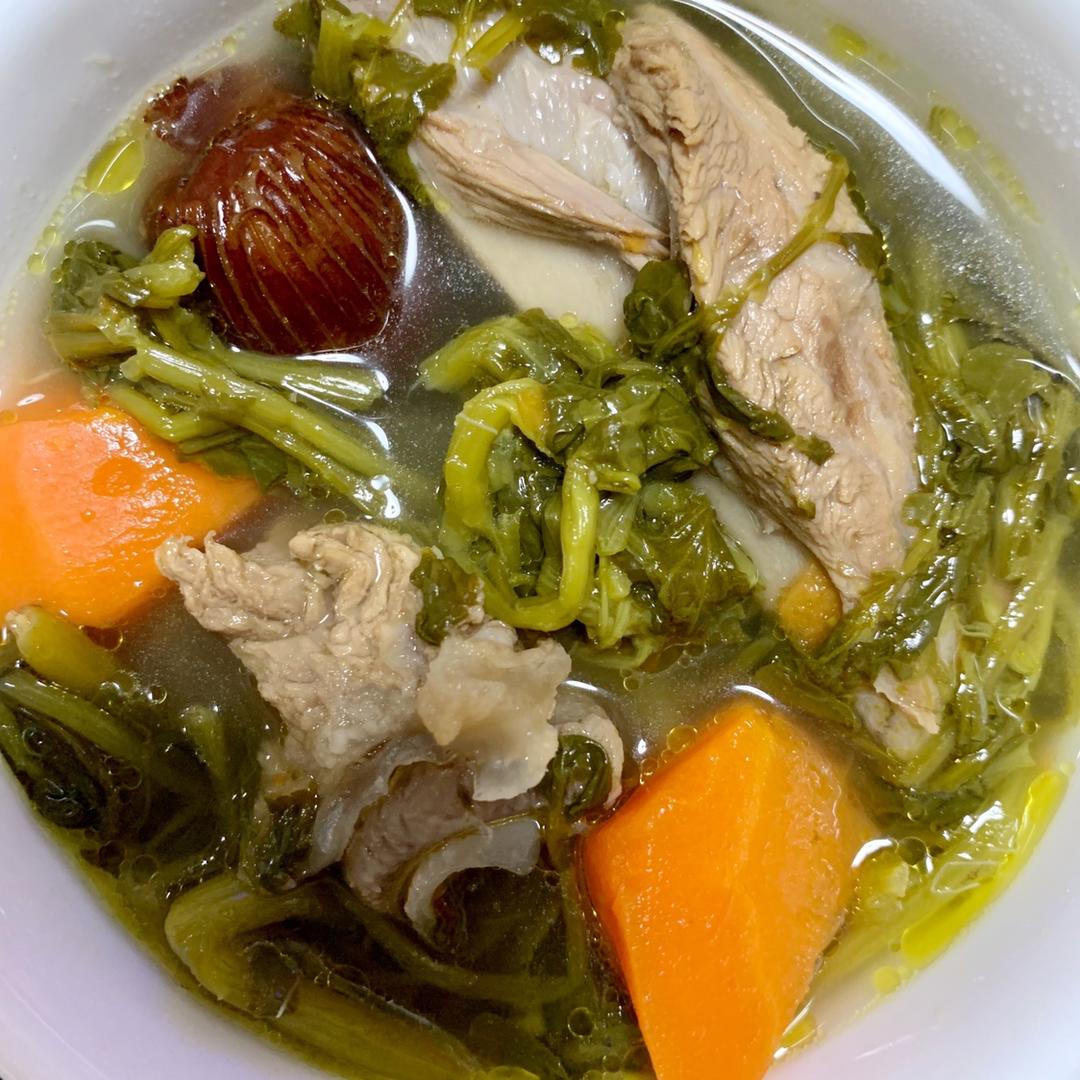 烨子涛涛做的西洋菜猪骨汤