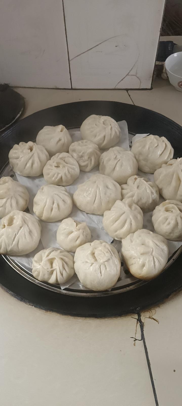 鲜肉豇豆包子