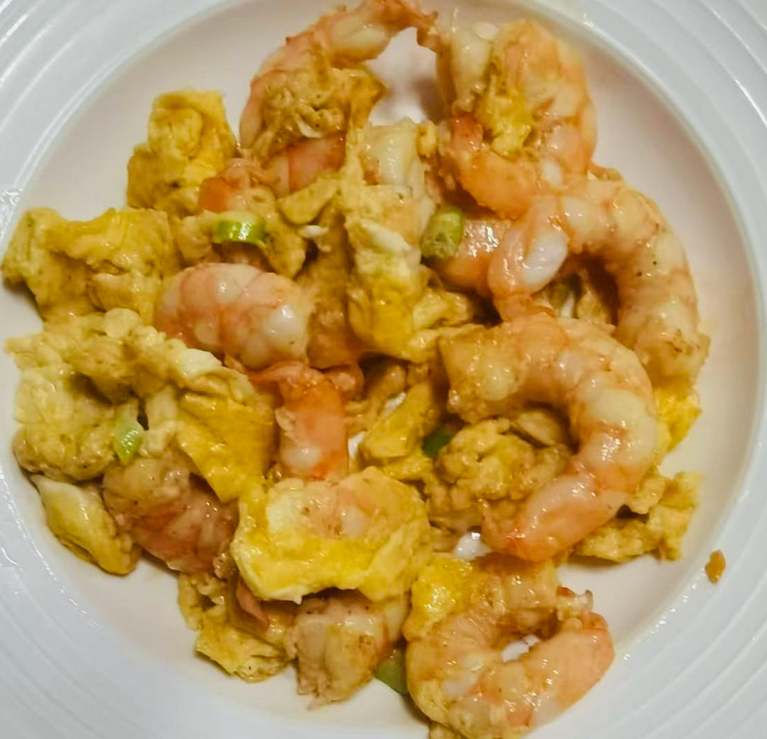 鸡蛋炒虾仁😋