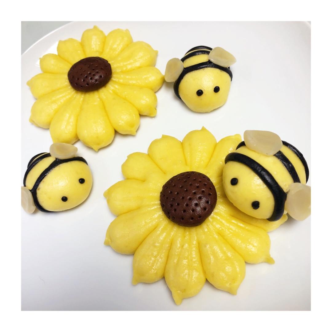 【向日葵蜜蜂馒头】像玩一样的做美食，孩子特爱吃！