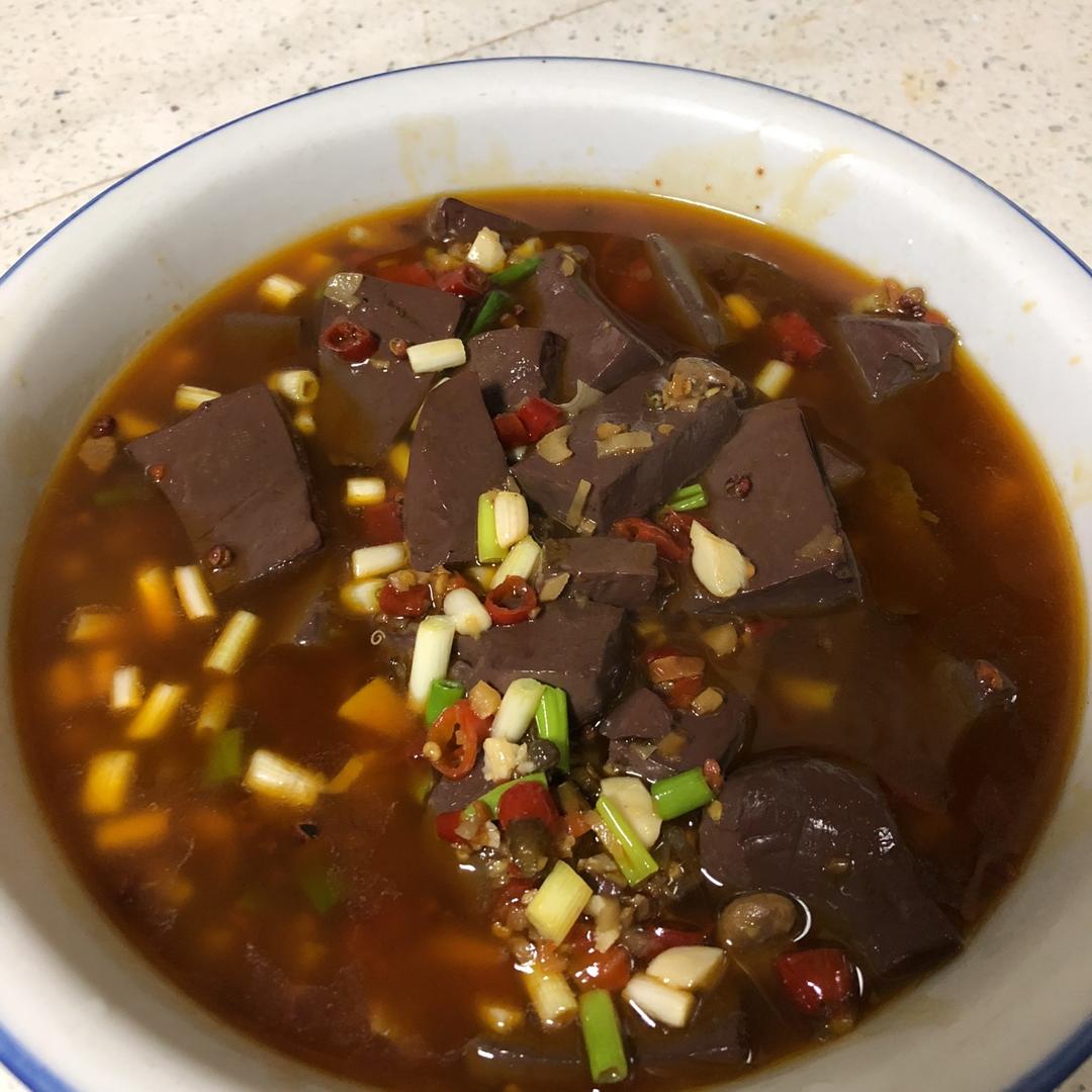 郑玲2做的酸辣血旺