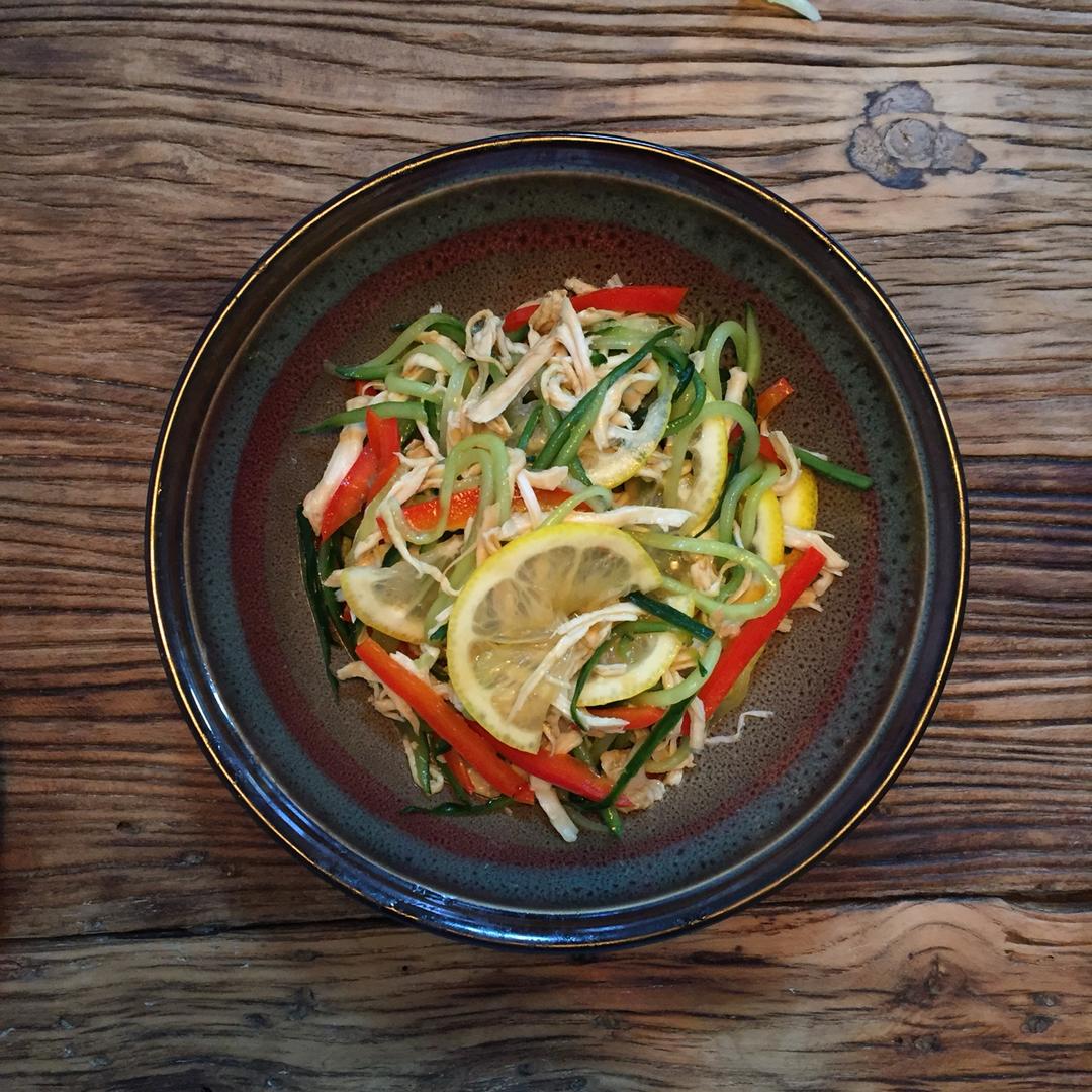 薄荷柠檬拌鸡丝