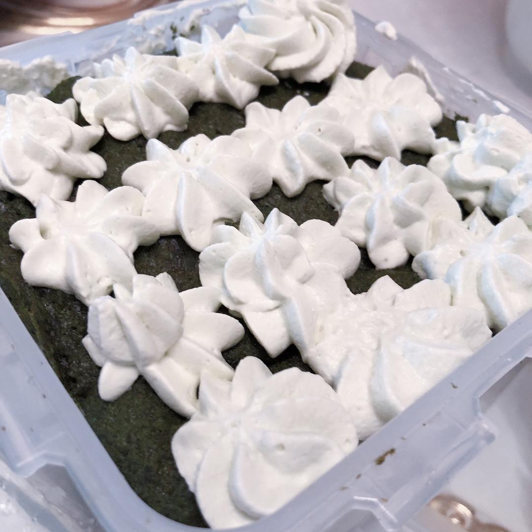 【生酮甜品】抹茶夹心蛋糕