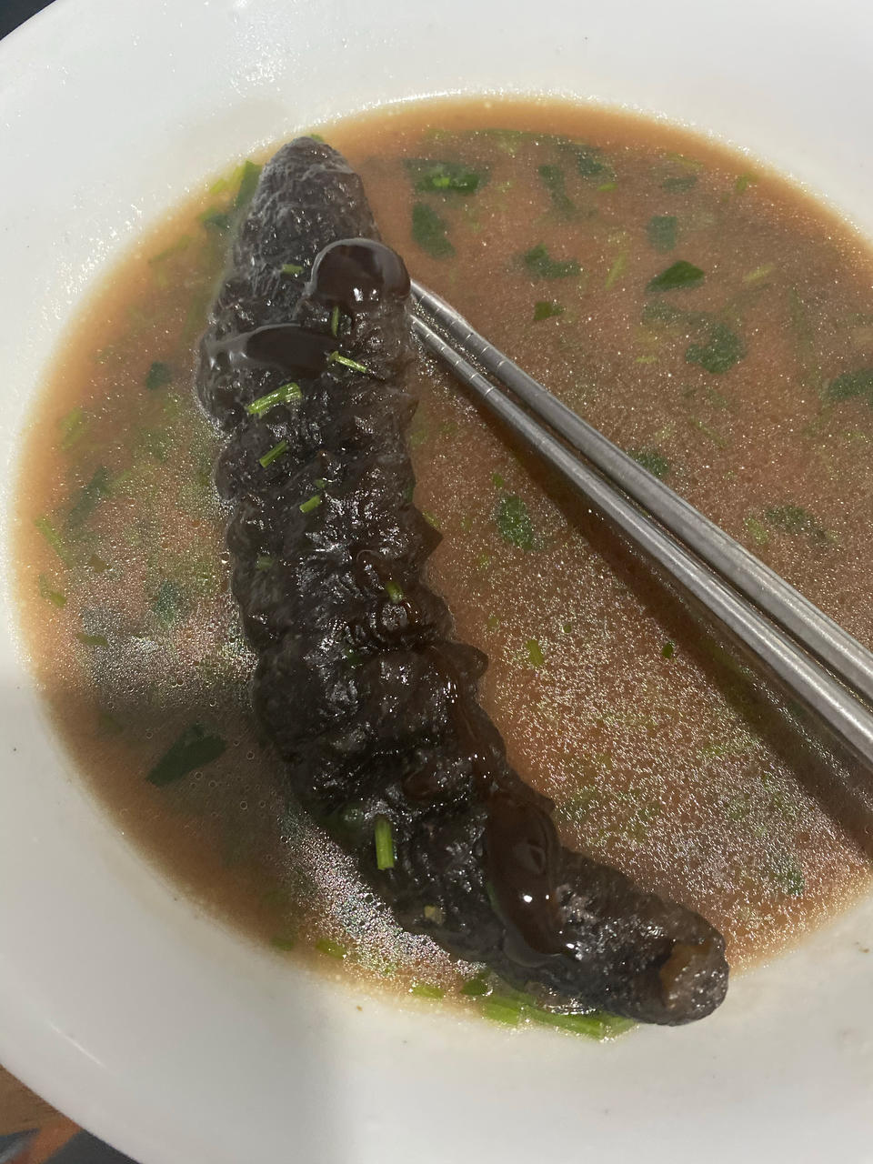鸡汤煨海参
