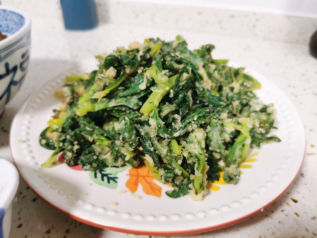 河南蒸菜～蒸茼蒿