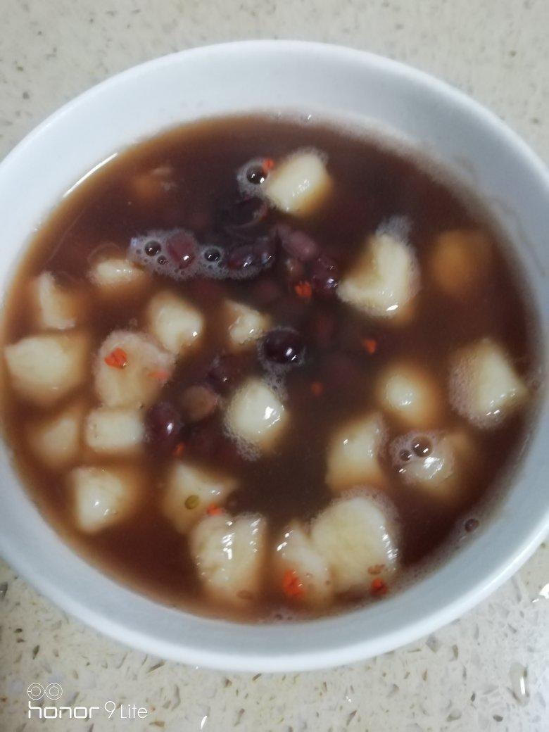 红豆沙桂花酿小丸子