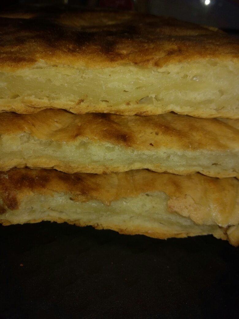 不用揉面的本味发面饼（不用油外酥脆内喧软面包口感）