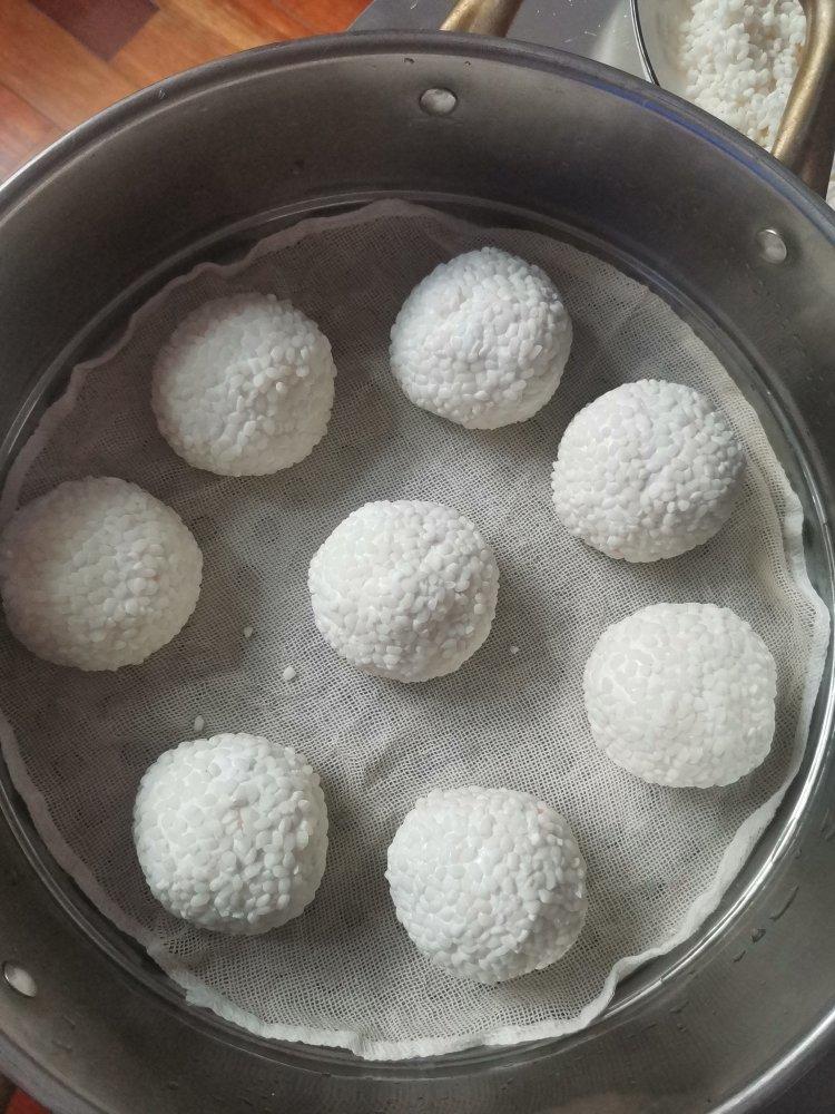 鹘鸼做的软糯鲜香的刺毛团又称粢毛团