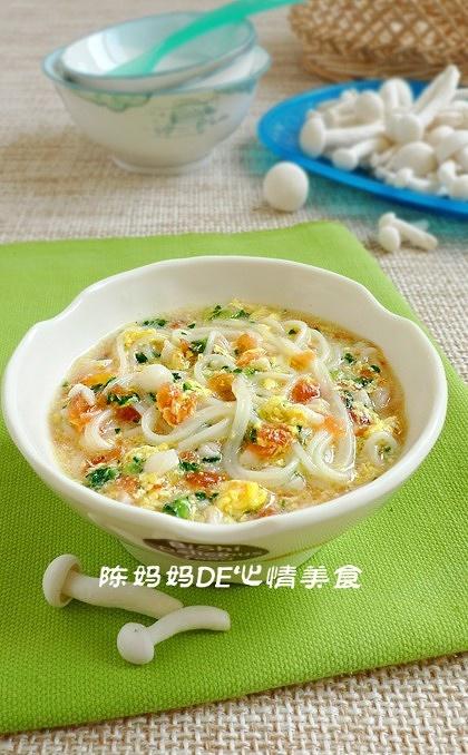 番茄玉菇蛋黄面