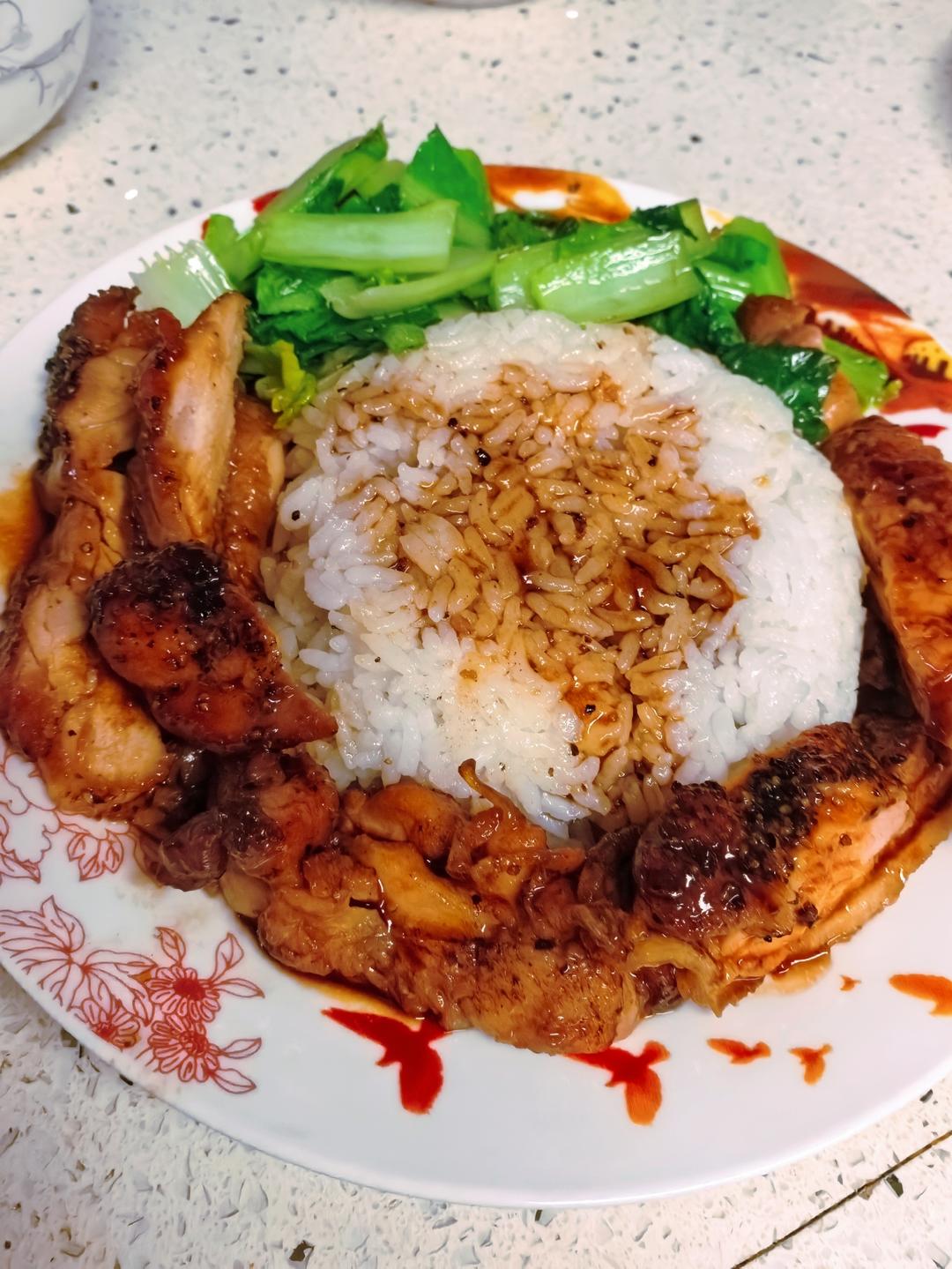 照烧鸡腿饭