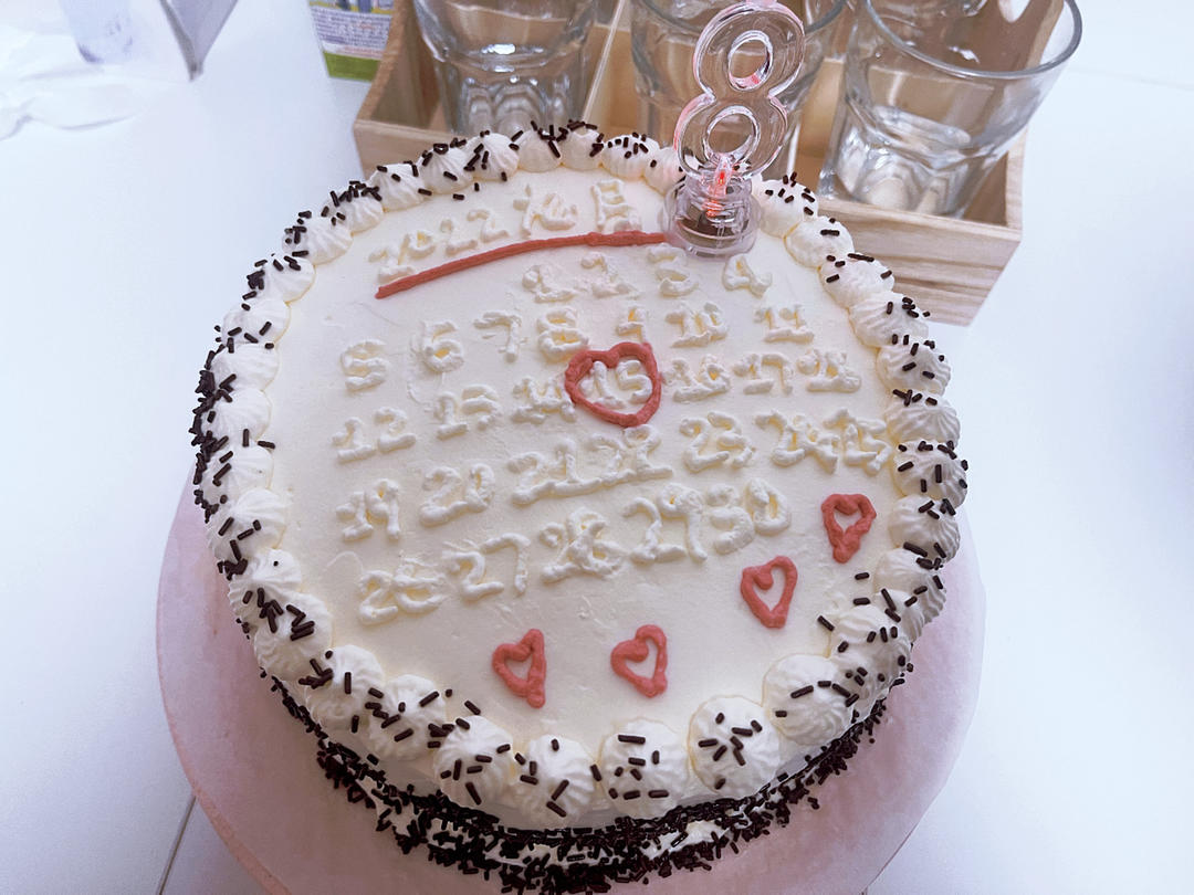 超级简单的味多美同款生日蛋糕（6寸），新手也能高度还原