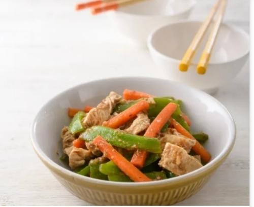 沙茶青椒炒豆皮，幸福便当菜的做法