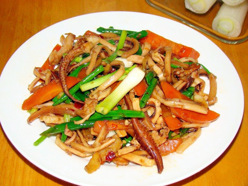 百合-81做的干煸鱿鱼丝