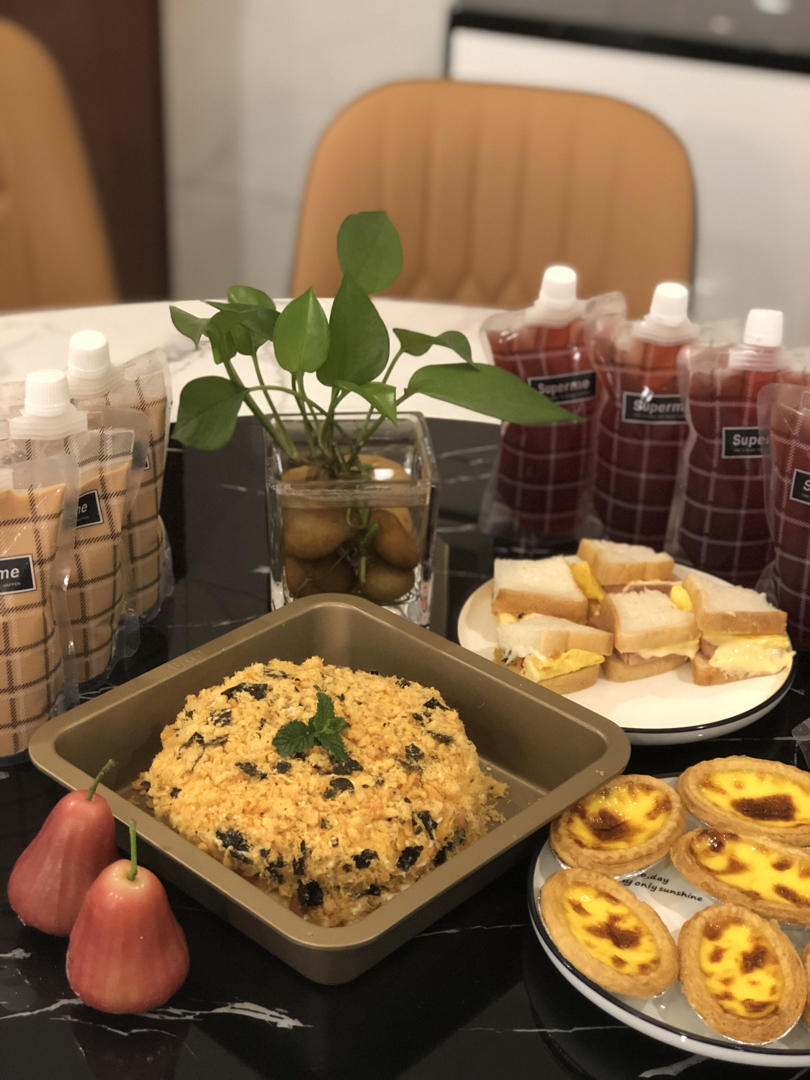 沙嗲肉松戚风蛋糕