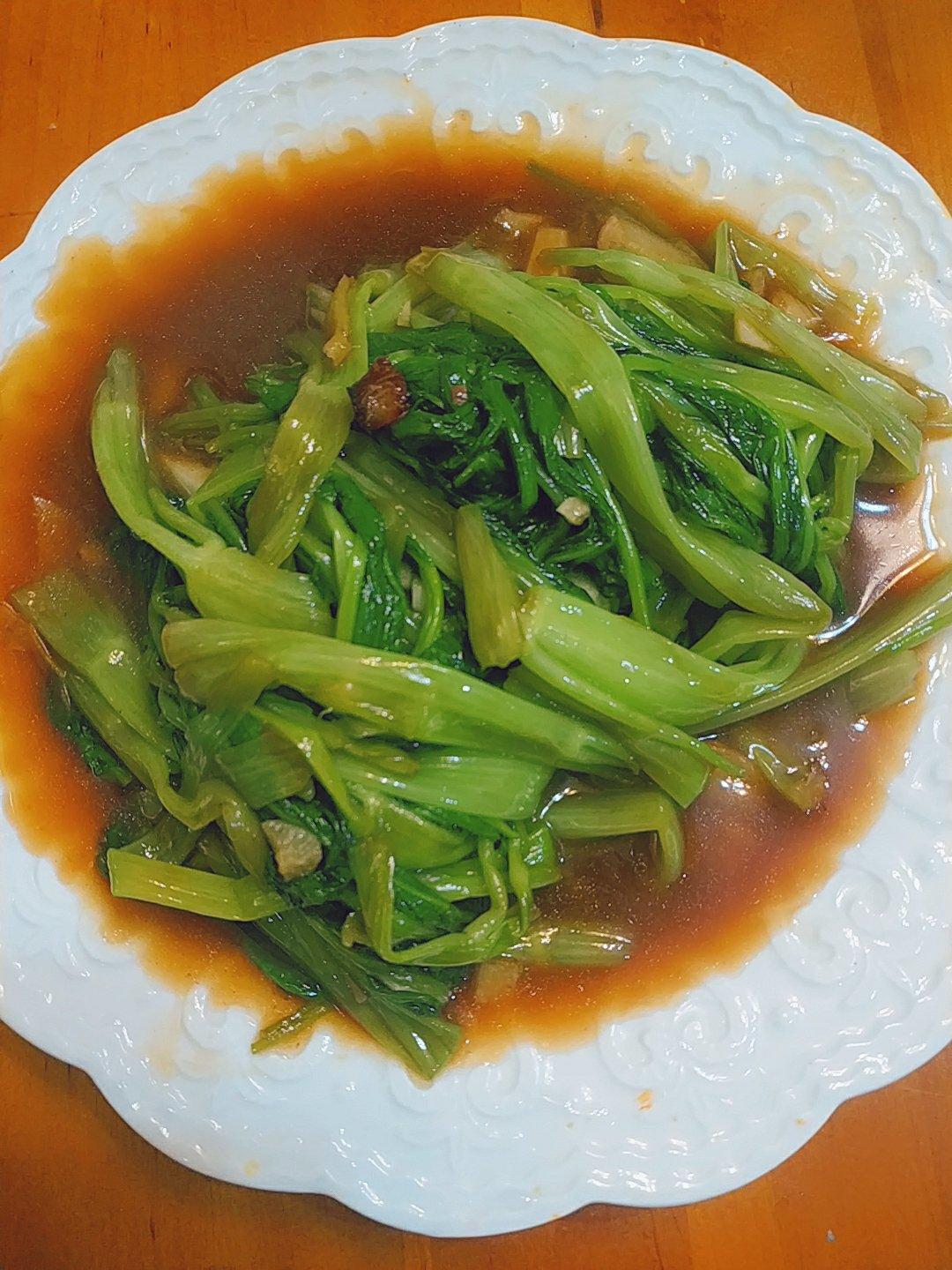 零失败！快手蚝油蒜蓉芥兰！